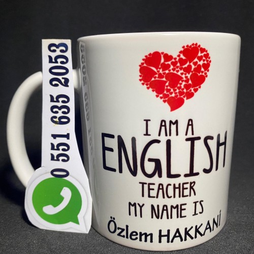 İngilizce Öğretmenlerine Özel Kupa Bardak