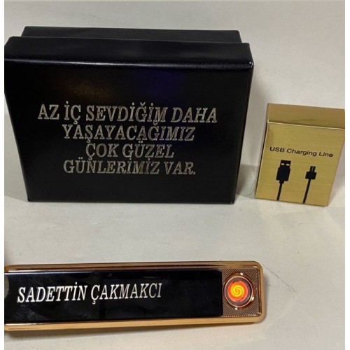 Kişiye Özel Kutulu ve Usb Sarjlı Çakmak