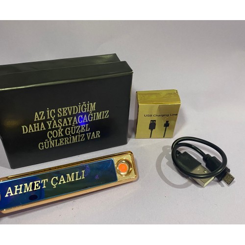 Kişiye Özel Kutulu ve Usb Sarjlı Çakmak